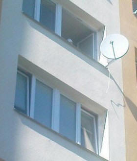 držák paraboly pro plastová okna